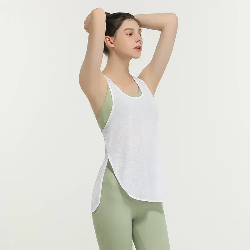 Sports Vests for Women Gym See Through Yoga Fitness Shirt Sports Top Black Running Vest Women's Jogger Shirts Workout Female image 3