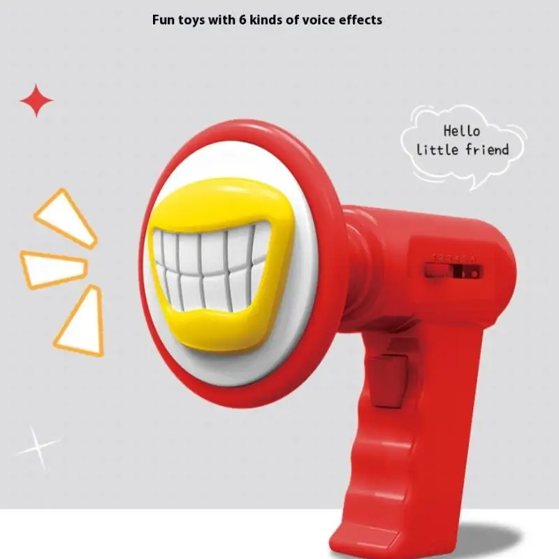 1 pz amplificatore portatile giocattolo che cambia voce per bambini con 6 effetti sonori gioco di ruolo altoparlante vocale parodia giocattolo divertente
