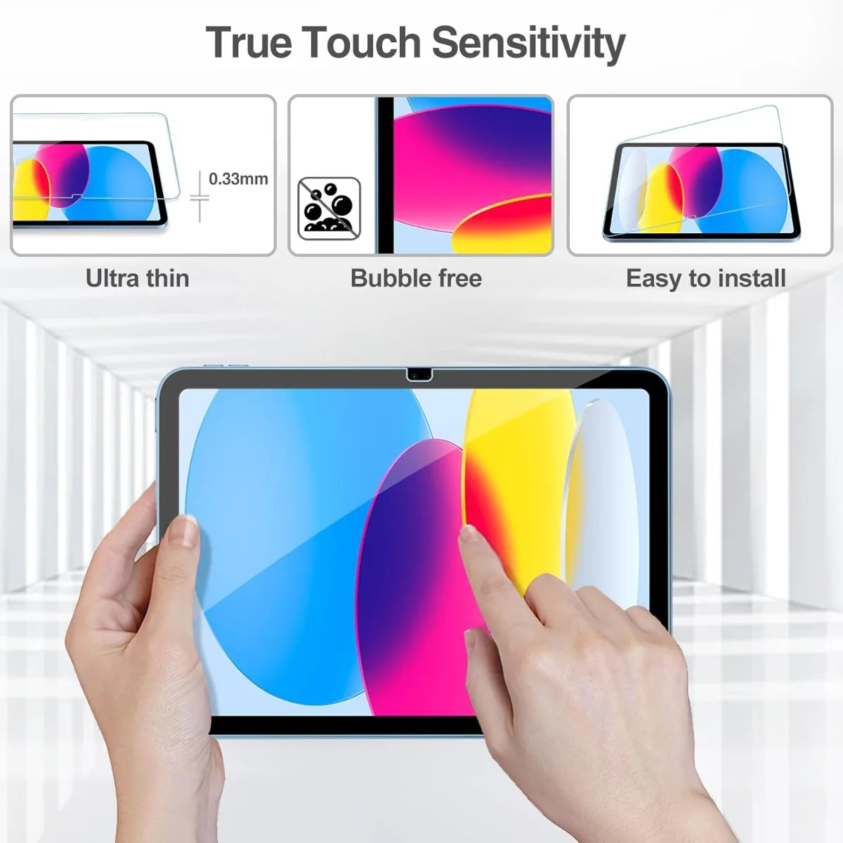 

Pro Case, 2 комплекта защитных пленки для iPad A16 2025, 11/10, поколение 2022, (11 дюймов/10,), защитная пленка из закаленного стекла - прозрачная