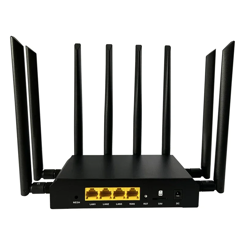 5G WIFI6 home router IPQ6000 Gigabit modem 4G/5G wireless WiFi6 mesh router 1800Mbps Dual Band Cat12 with SIM card slot