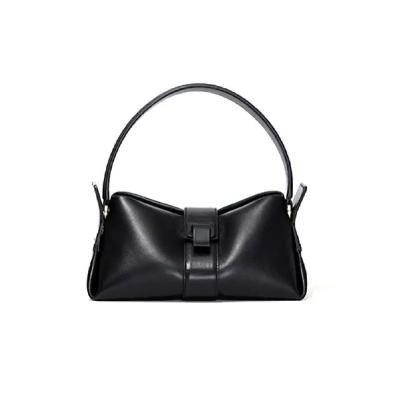 

New Niche Design French Simple And Fashionable Buckle Cowhide Handbag For Women 2024 New Commuter Versatile Underarm Women's Bag