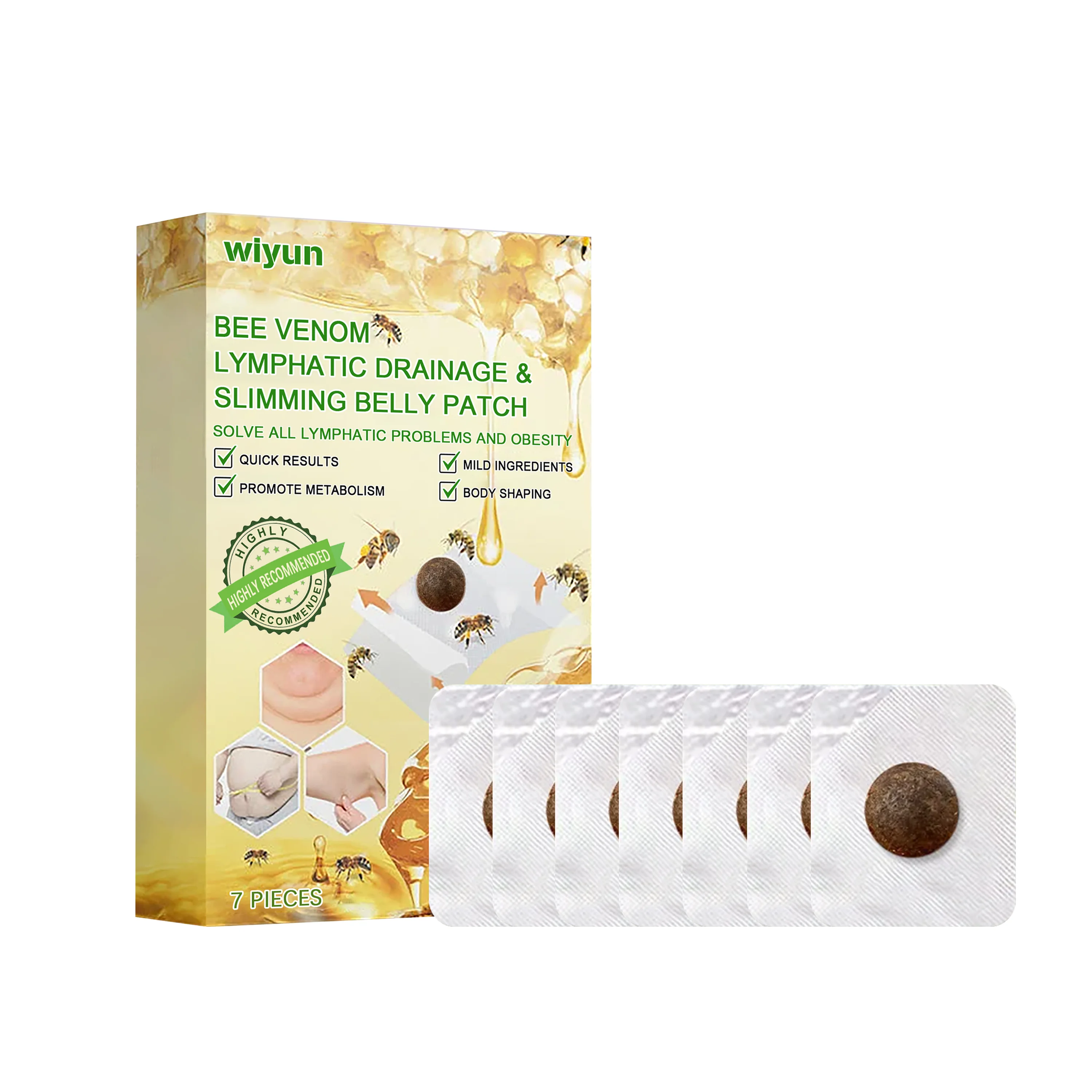 

Wiyun Body Care Patch Lazy Skin Repair Shape Light Gentle Firming Body Care Patch 2pcs
