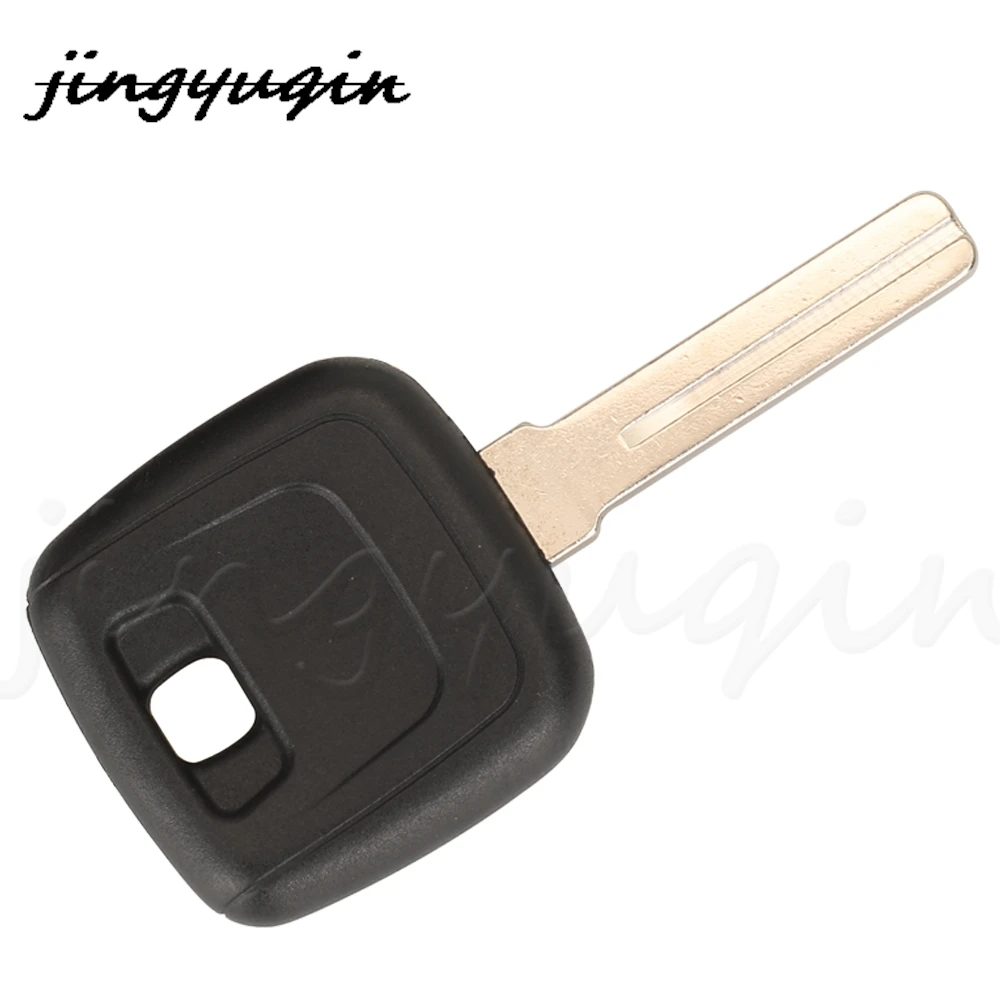 jingyuqin Replacement Transponder Car Key For Volvo S40 V40 D30 S60 S80 XC90 XC60 Blank Key Case Fob Uncut NE66/HU56R Blade