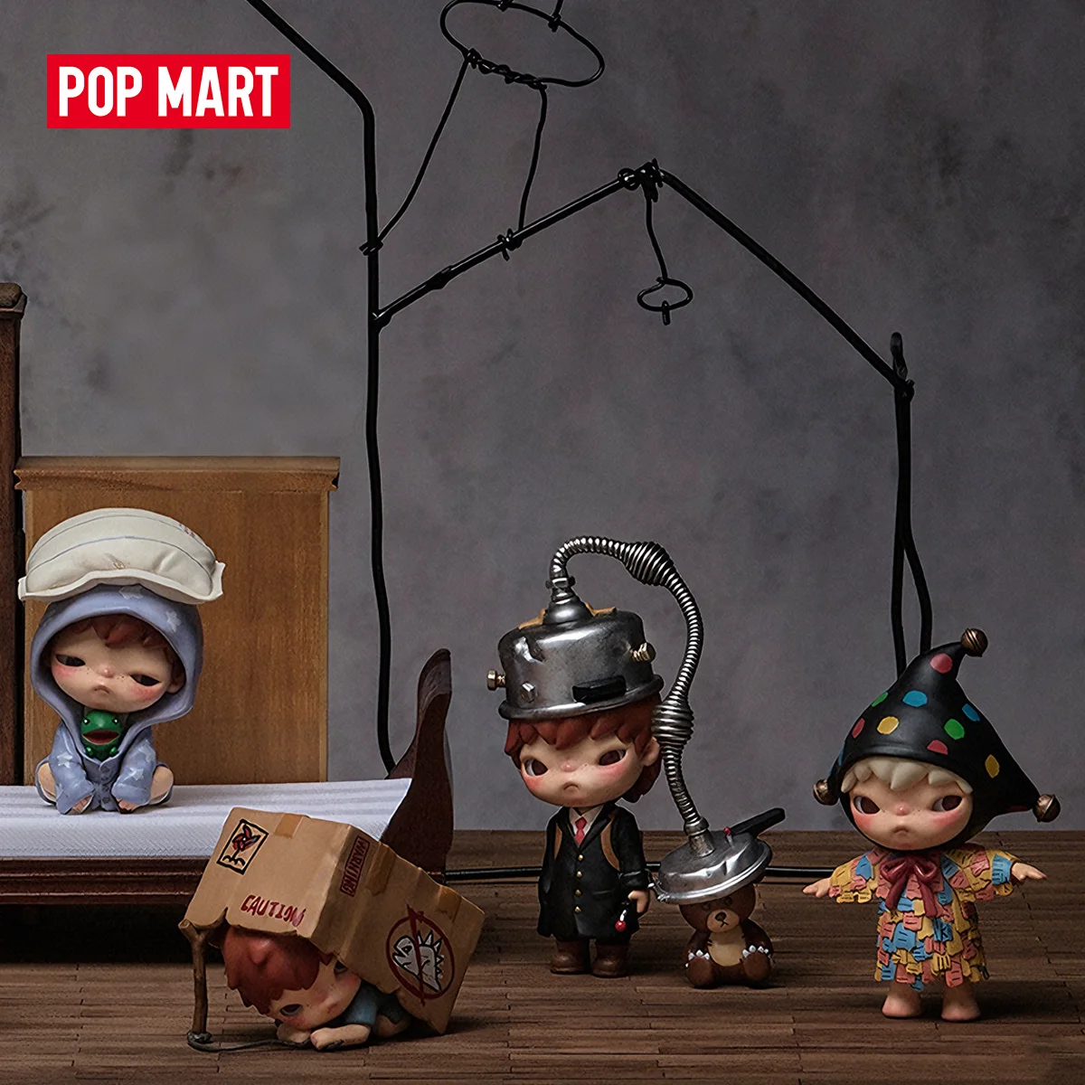 POP MART Hirono Echo Series Figurki 1PC/12PCS POPMART Blind Box Figurka