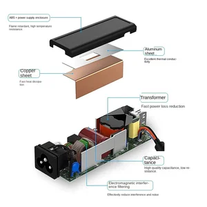 شاشة LCD محول طاقة محول التيار المتردد، 19.5 فولت، 2.31 أمبير، ADP-50SB، فيليبس، ASUS، HP، AOC، VIEW، 4.5 مم × 3.0 مم، 45 وات أفضل 12 شاشة AOC LCD للمبيعات - No4
