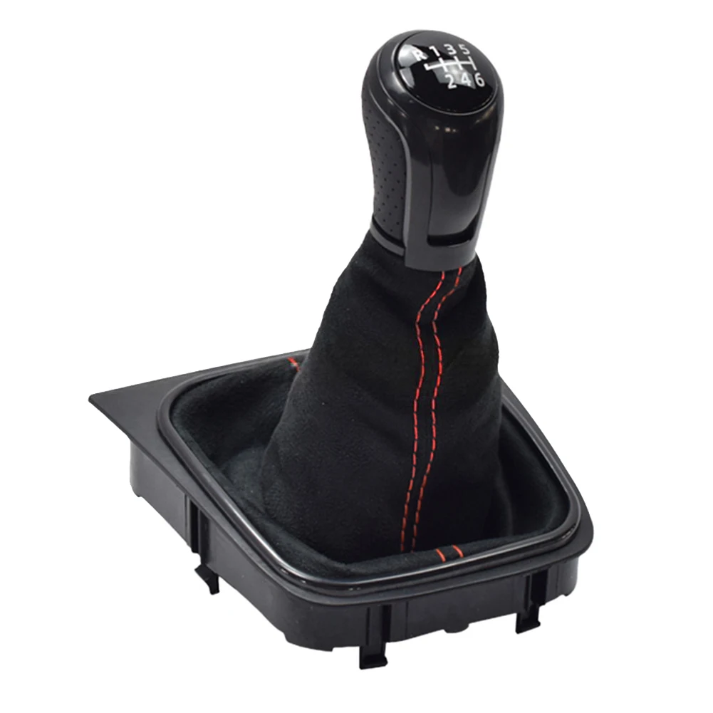 والعتاد رافعة تحول مقبض غطاء غبار للجولف 5 و 6 سرعة دليل ولجيتا MK3 الجلود عصا التروس التمهيد لتغييرات التروس السلسة #2