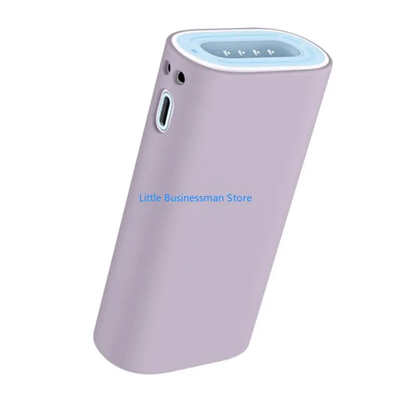 Silicone Powerbank Cover for CP13 Power-Pin Powerbank 33W 10000mAh with Port Access Soft Sleeve for Daily Carry Storage and Desk