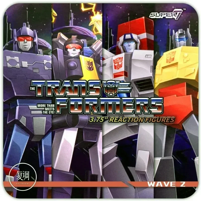 

In Stock Original Super7 Transformers Series 2A ReAction Figure Grimlock Skyfire Toy Hobby Collectible Doll Halloween Gift