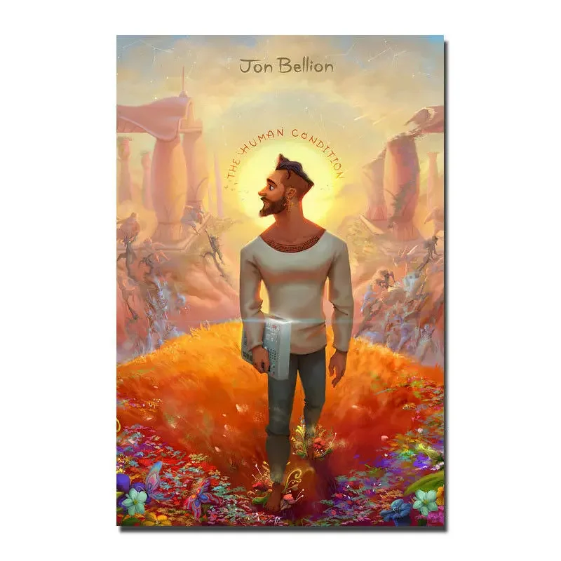 D0159 The Human Condition Jon Bellion Silk Fabric Poster Art Decor Indoor Painting Gift