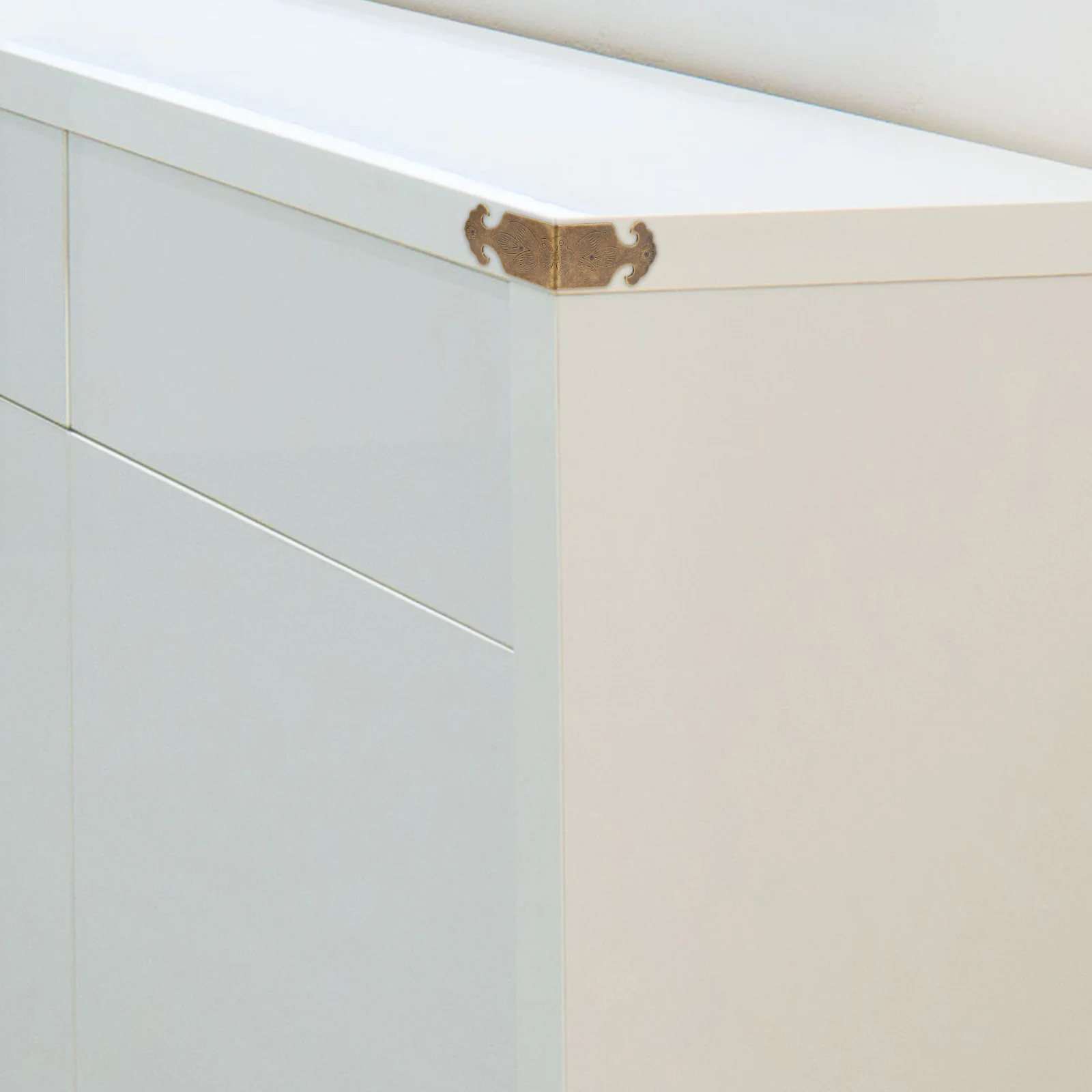 

Brass Corner Protectors For Wooden Box Jewelry Case Retro Protective Guards Decorative Edges Covers