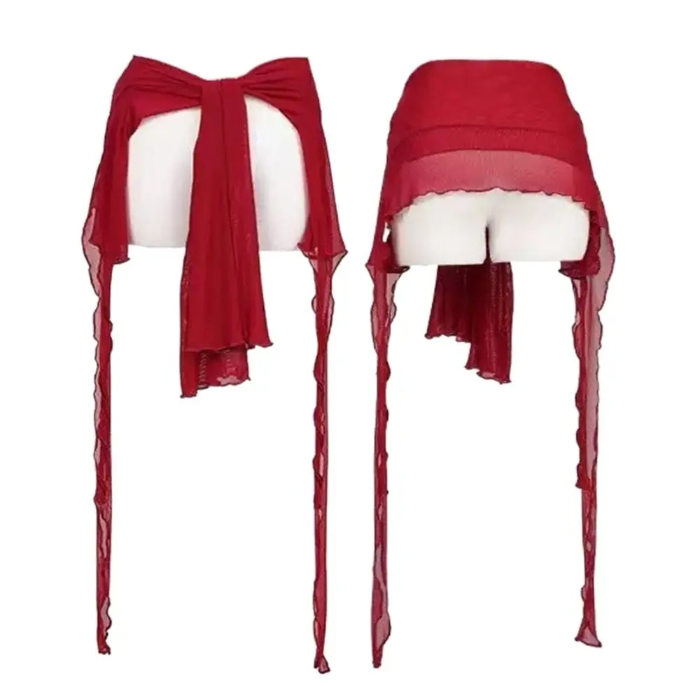 

Джинсы, брюки, декор, нерегулярный шарф для джазовых танцев, прозрачная уличная одежда, пояс Y2K, пояс в стиле Харадзюку с высокой талией