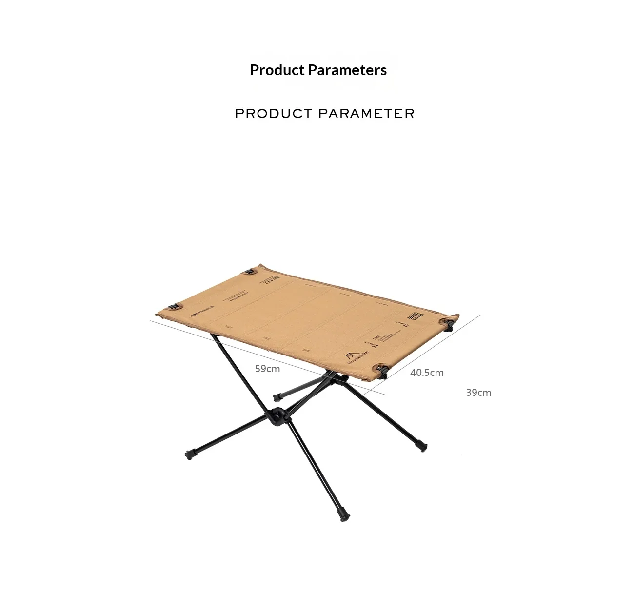 Leichter Tragbarer Oxford-Stoff Klappbarer Campingtisch mit Aluminiumlegierung Tischbeinen für Picknick Outdoor Reisen – Detail 11