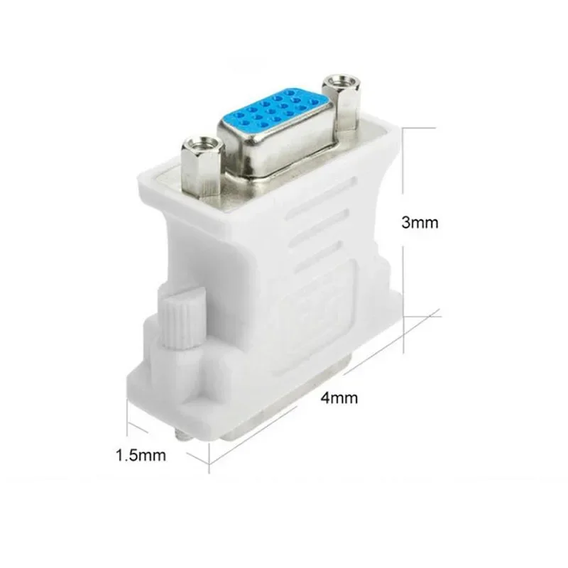 

1pcs DVI (24+5) Pin DVI to VGA Male to Female Video Converter Adapter for Graphics Cards PC Laptop Computer 1080P HDTV Monitor