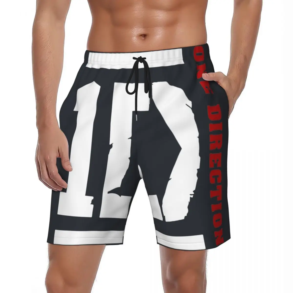 

Летние шорты для мужчин 1D Ones Music And Directions Logo Running Rock Band Пляжные шорты Гавайские пляжные плавки большого размера