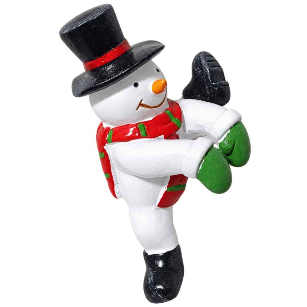 Santa Claus Resin Flower Pot Hangings Cute Snowmen Small Climbing Figurines Durable Handmade Christmas Hanging Ornaments