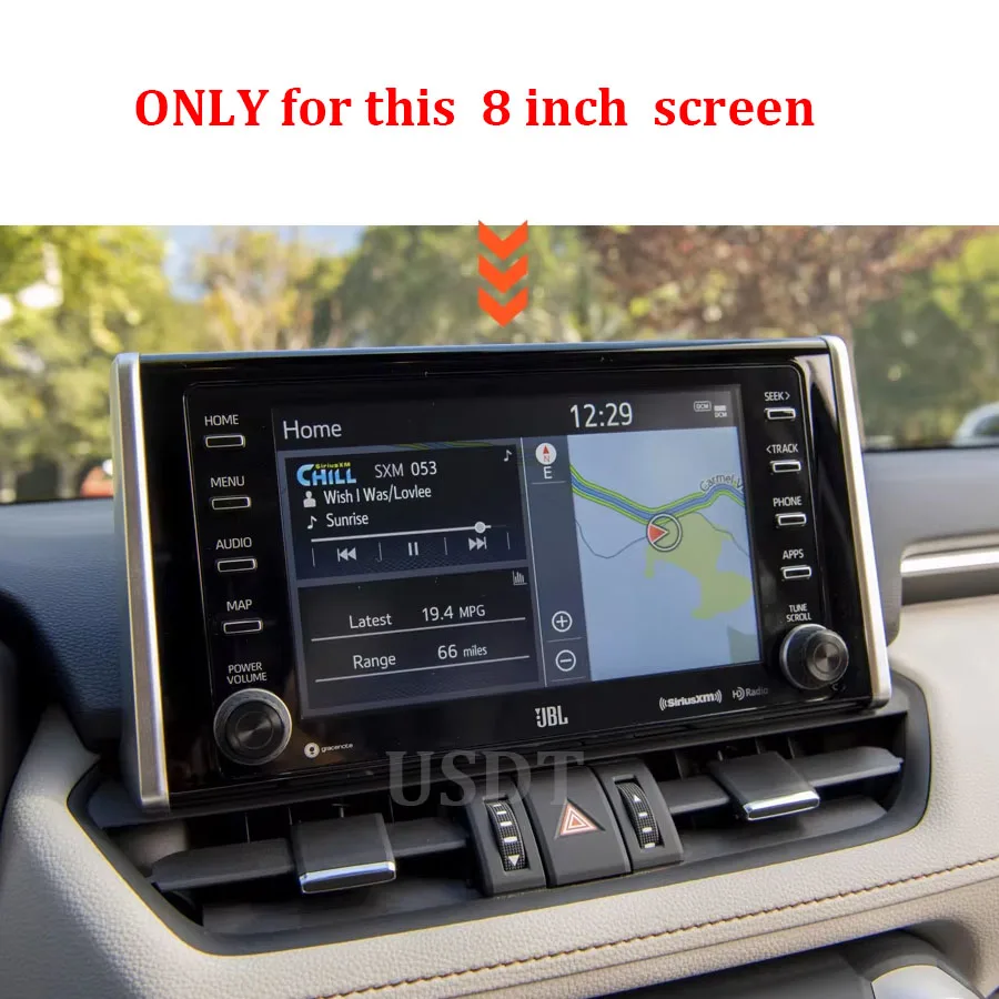 Car Navigation Screen Phone Holder Bracket Base fit for Toyota RAV4 XA50 2019 2020 2021 2022 2023 8\