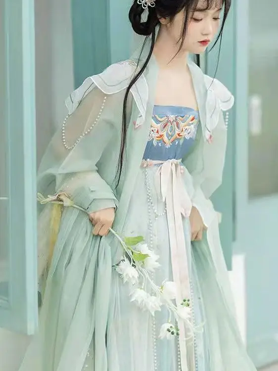 Women's Tang Dynasty Hanfu Hezi Skirt Full Waist Super Fairy Clothes  Ancient Dress Chinese Style Costume - AliExpress 200000532