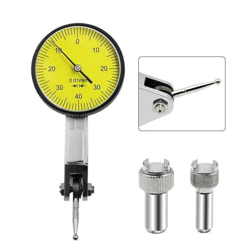 For Dial Test Indicator 00 8mm 513404 with Dovetail Rails for Top Rear or Front Mounting and Analog Gauge Scale