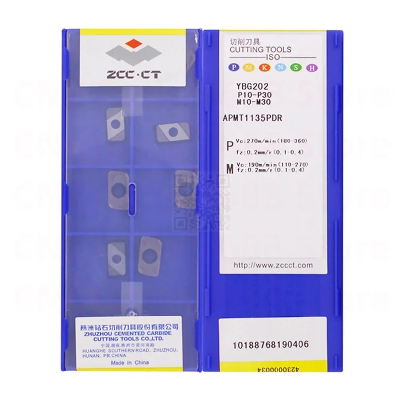 ZCC.CT APMT1135PDR APMT160408PDER YBG202 YBG205 YB9320 P20M P20T P10M Carbide Insert APMT Inserts