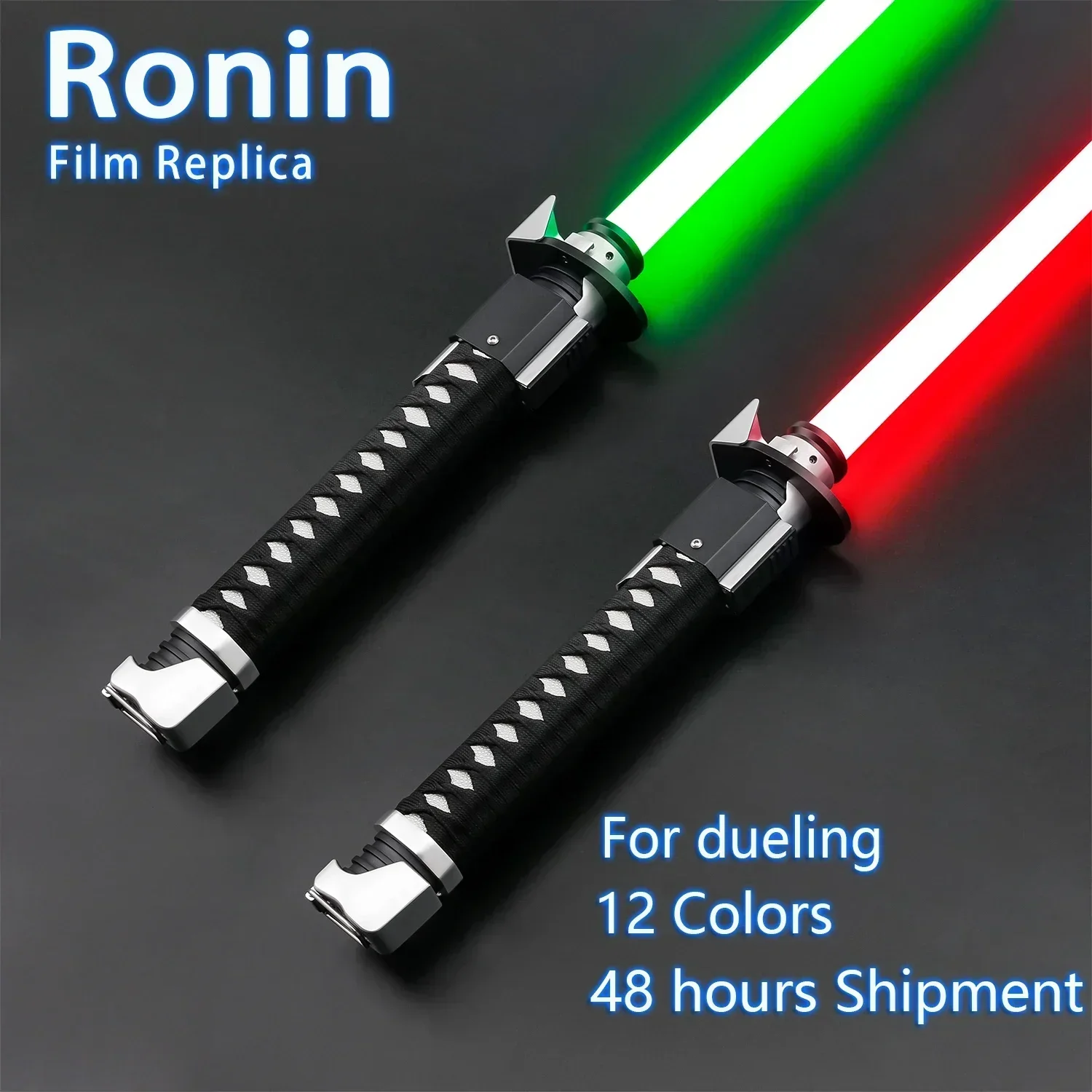 TXQSABER Ronin Replica RGB พิกเซล Heavy Dueling ดาบเลเซอร์ Smooth Swing โลหะ lightsaber คอสเพลย์ FOC jedi ดาบ 12 สี