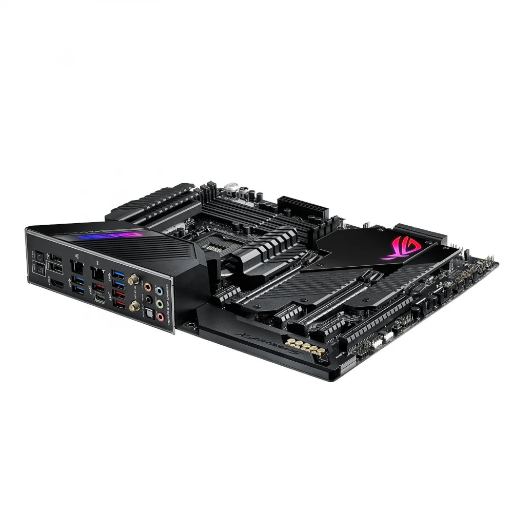 Imagem -04 - Asus-rog Maximus Xii Placa-mãe Hero Intel Z490 Lga 1200 Ddr4 128gb Suporta Core I310300 I5-10400f I5-11600k I9-10900f