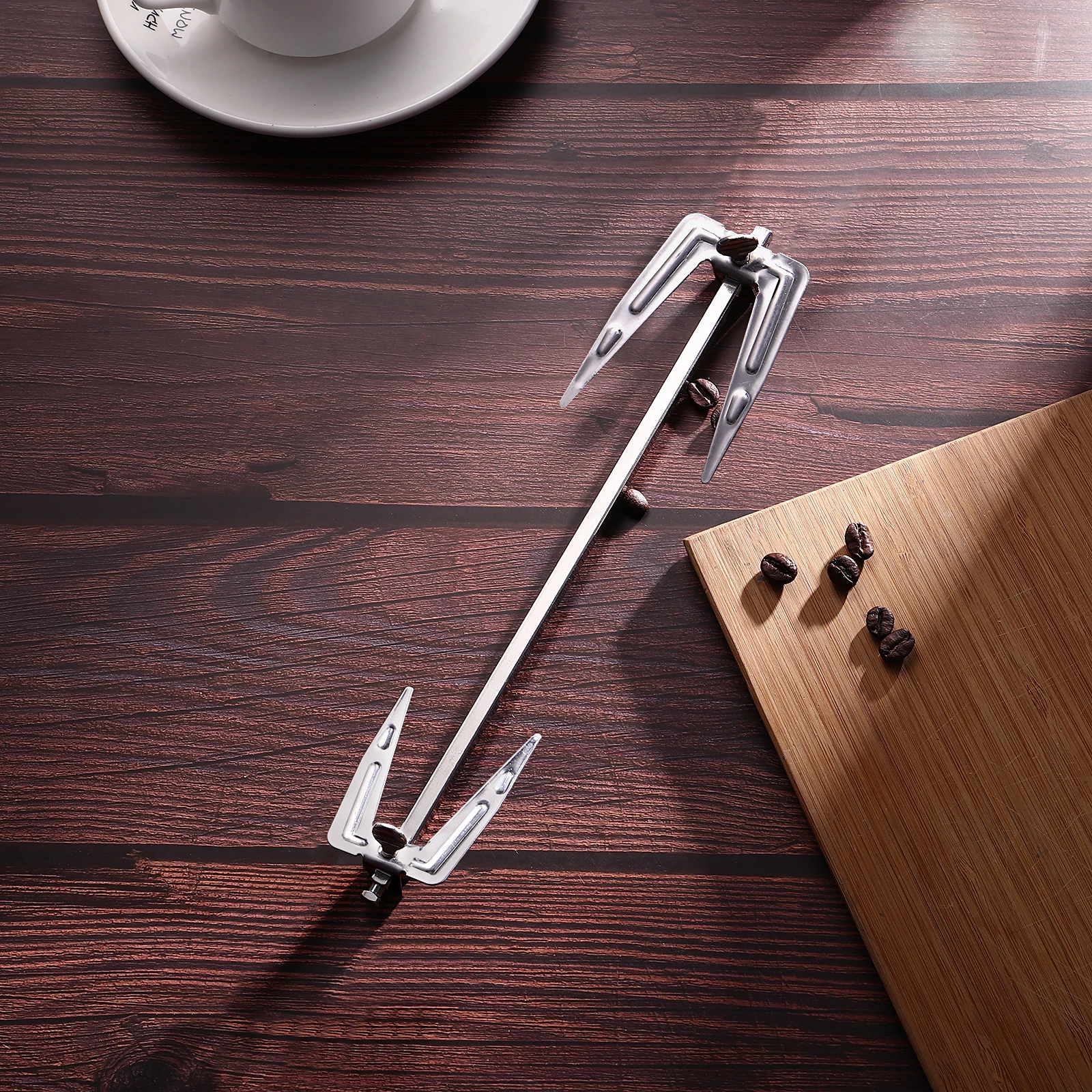 

1pc Stainless Steel BBQ Forks Food Grade Rotisserie Spit for Air Fryer Electric Oven Non-Slip Reusable Chicken Rotating Grill