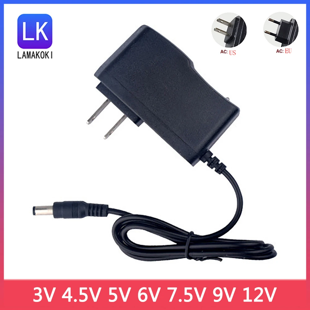 Adapter Power Supply 3V 4.5V 5V 6V 7.5V 9V Charger For Decathlon Elliptical Cross Trainer 5.5-2.5MM Compatible With 5.5-2.1MM