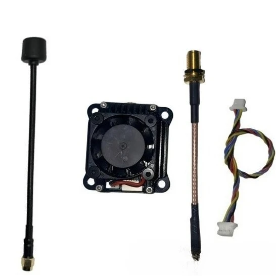 5.8g de alta potência 3w transmissão de vídeo analógica vtx 3w aplicável ao drone fpv 4.9g-6.1g veículo aéreo não tripulado de banda larga