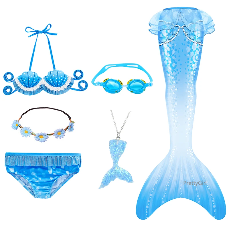 Mermaid Tail with Goggles Garland Necklace