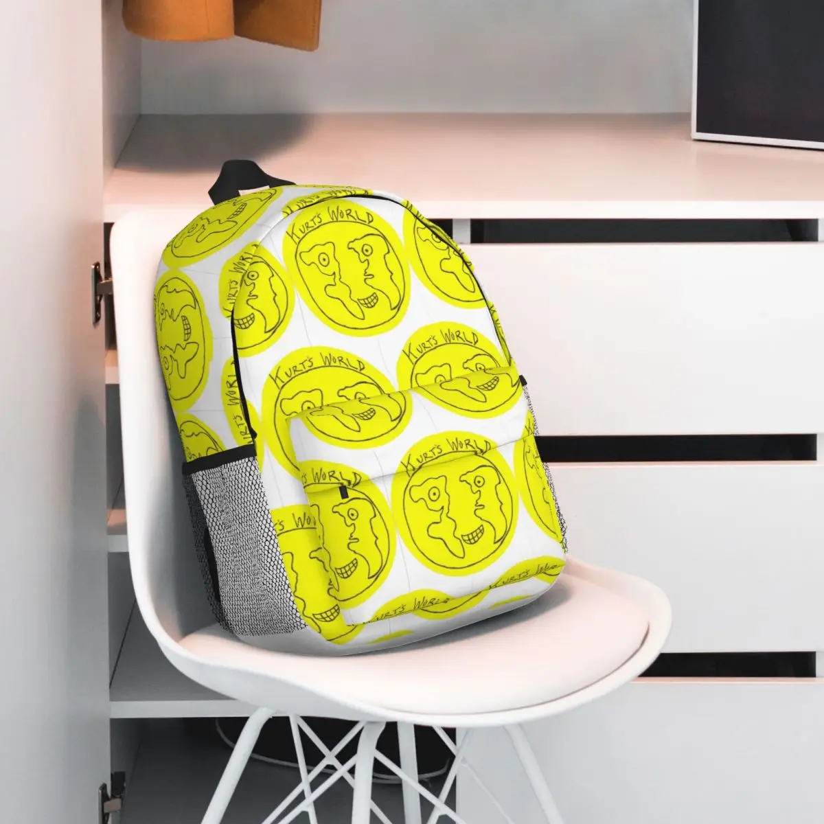 Joe Keery Spree Kurts World Logo Backpack Hot Sale Daypack Large Capacity Boys Girls BookBag Shoulder Bags Men Women School Bag