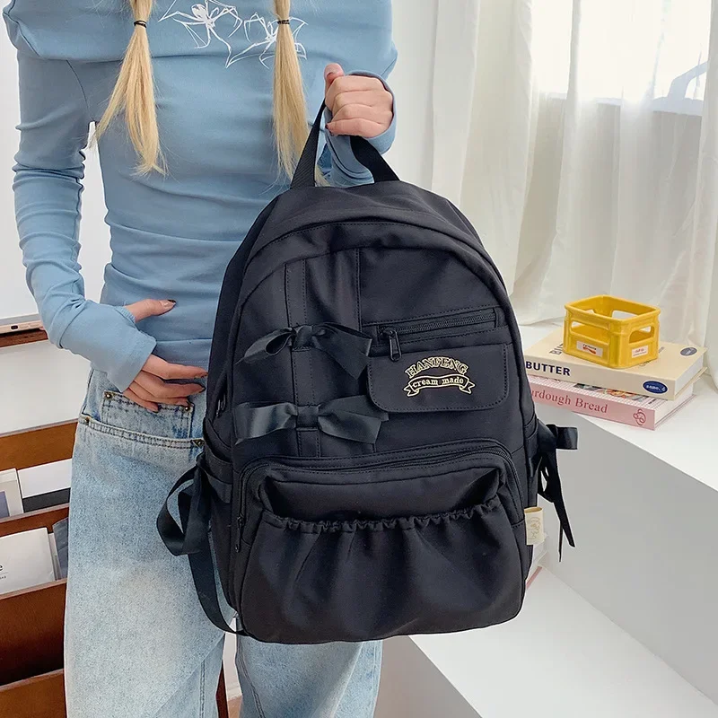 خليط القوس Mochila المتقدمة تحسس حقيبة مدرسية اليابان نمط Mochilas Mujer الحلو حقائب نسائية حقيبة ظهر الطالب الجامعي