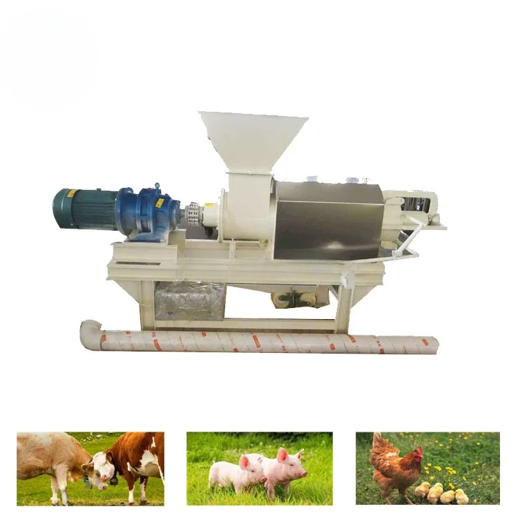 High Efficiency Chicken Solid Liquid Separator Or Pig Manure Dewatering Machine