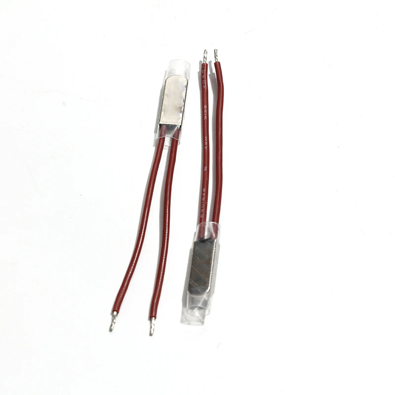 

10 шт., 10 А, металлический корпус, нормально закрытый, NC 20*8*4 мм, BK05, переключатель контроля температуры 40-160 ℃ Ультра-маленькая термозащита