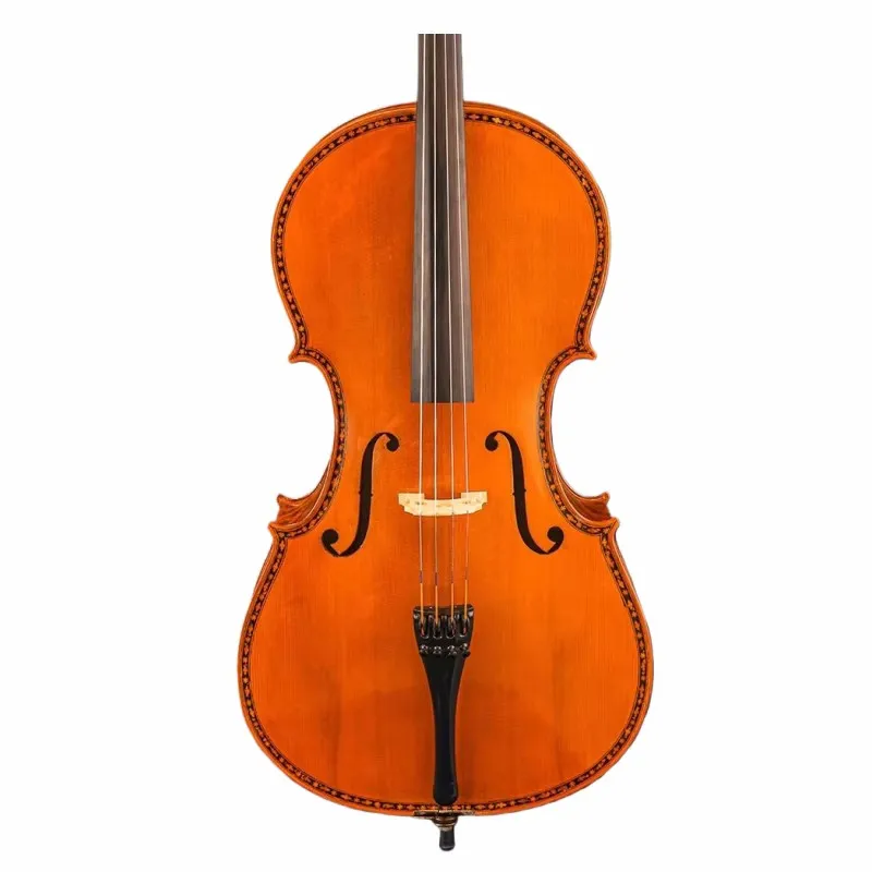 High-quality SONG Master excellent Cello 4/4,perfect Flames maple back,good Inlay shell