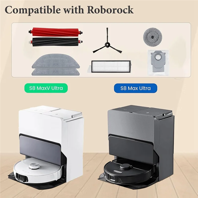 

BOFO для Roborock S8 Maxv Ultra робот-пылесос основная боковая щетка Hepa фильтр швабра тканевые мешки для пыли аксессуары