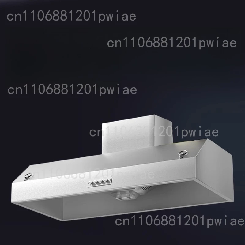 Campana extractora de acero inoxidable con ventilación potente, extractor de humo de cocina, purificador integrado
