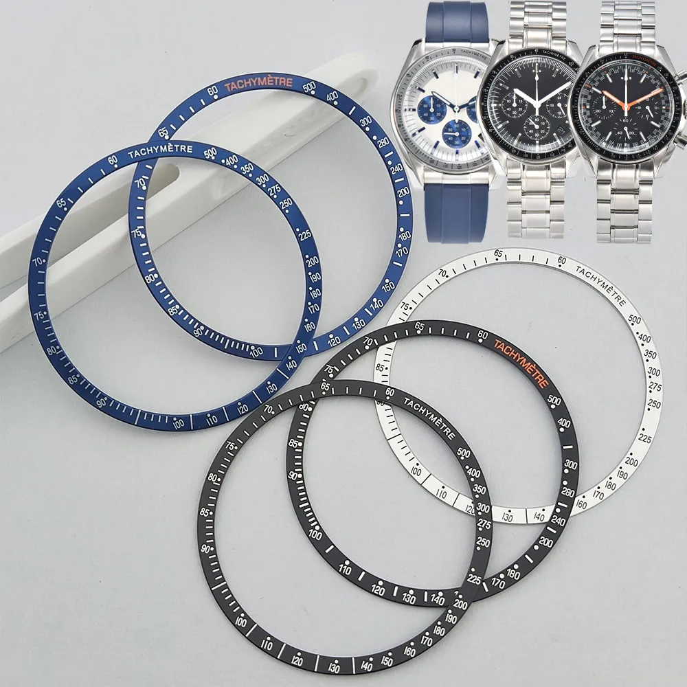 38,5 mm * 34 mm Uhrenring, Aluminium-Lünette, Einsatzring für SPEEDMASTER-Uhr, 39 mm Gehäuse, Uhrenzubehör, Innendurchmesser