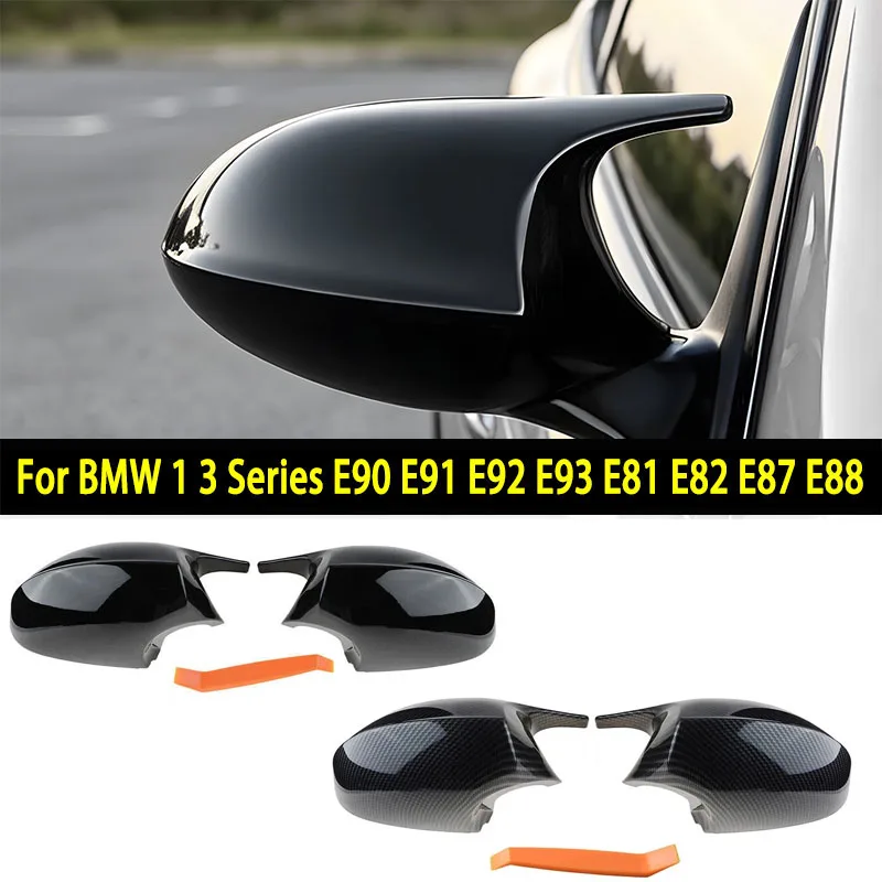 Rhyming 1 Pair For BMW 1 3 Series E90 E91 E92 E93 E81 E82 E87 E88 Rearview Mirror Cover Replacement Mirror Cap Car Accessories