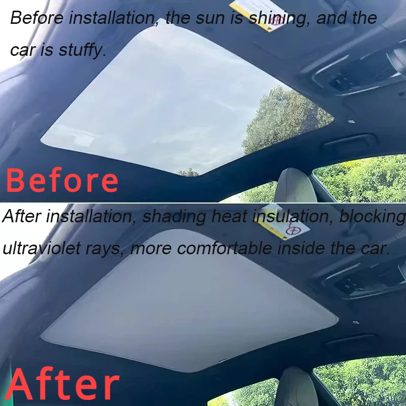 For ZEEKR 001 X Skylight Shade Sun Shield Heat Insulation Curtain Sun Block Window Shade Car Interior Modification 2022 2023