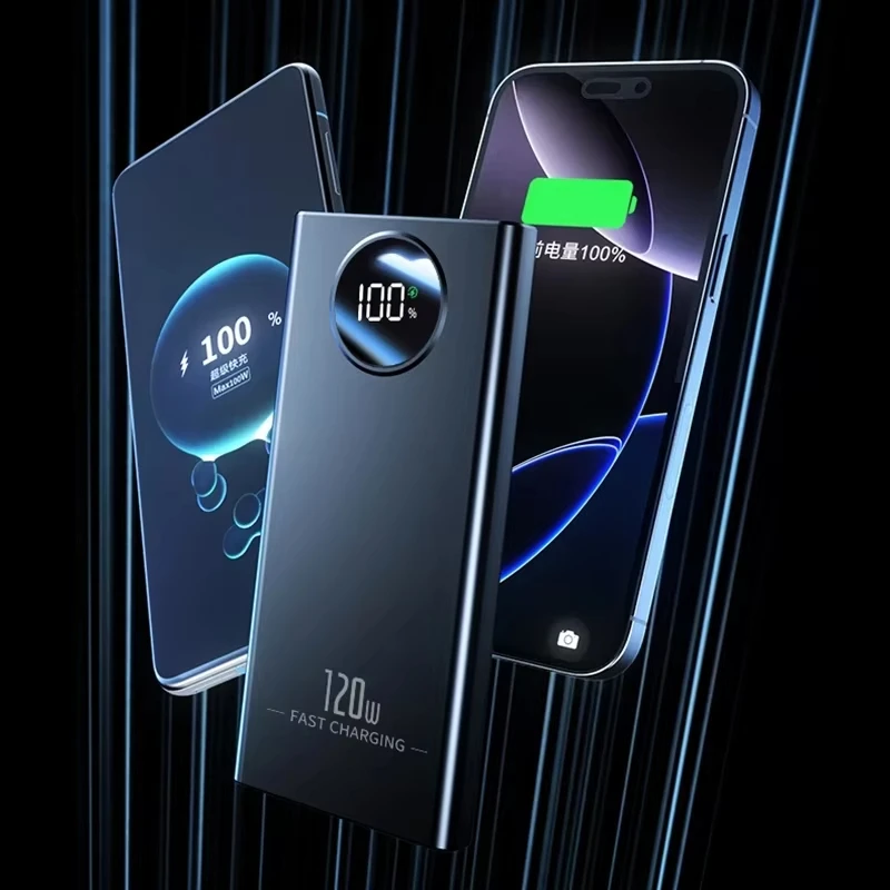 Xiaomi 50000mAh Large Capacity Portable Power Bank 120W Fast Charging Power Bank Thin Battery Charger for IPhone Samsung Huawei