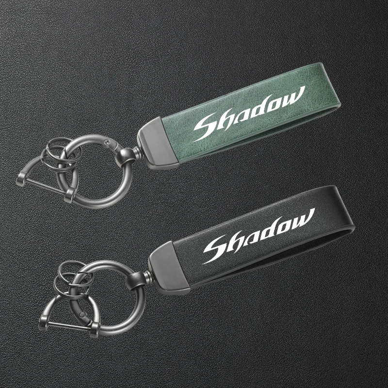 Para Honda Shadow VT 400 600 750 1100 VT400 VT600 1300 accesorios llavero de cuero de alta calidad para motocicleta
