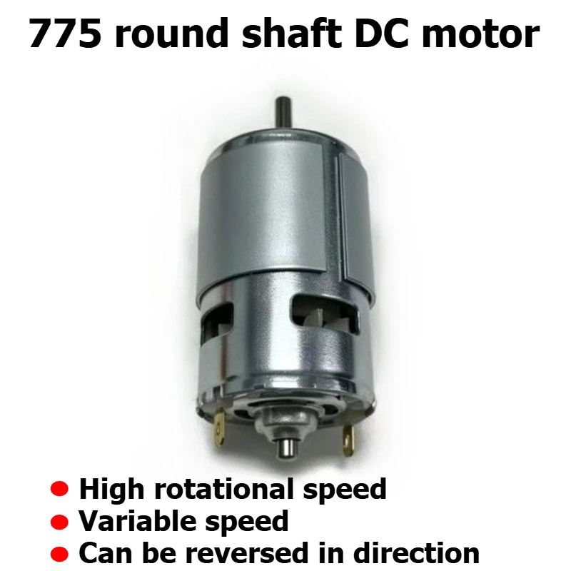 775 round shaft motor 12V 12000 rpm high power high speed motor with ball bearings for grinding and drilling holes