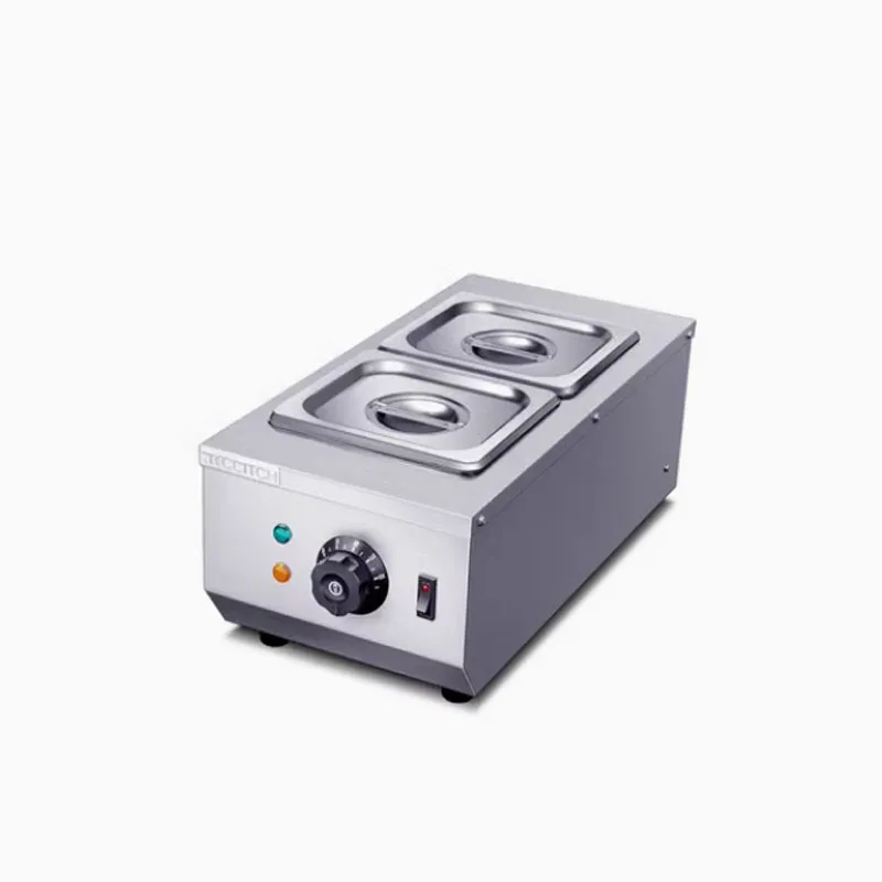 Chocolate melting pots commercial double hot chocolate dipping melting machine cylinder electric warmer melter 2 Lattices