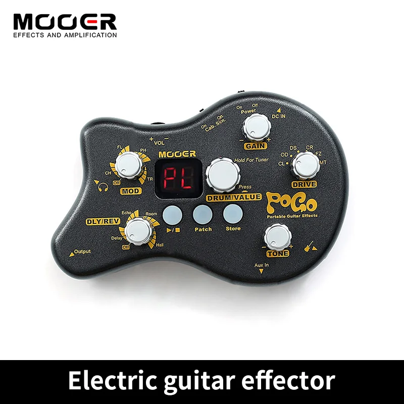 

Mooer-POGO Portable Multi-effects Processor, 15 Effect Types, 40 Drum Rhythms Tuning Function Effect Pedal