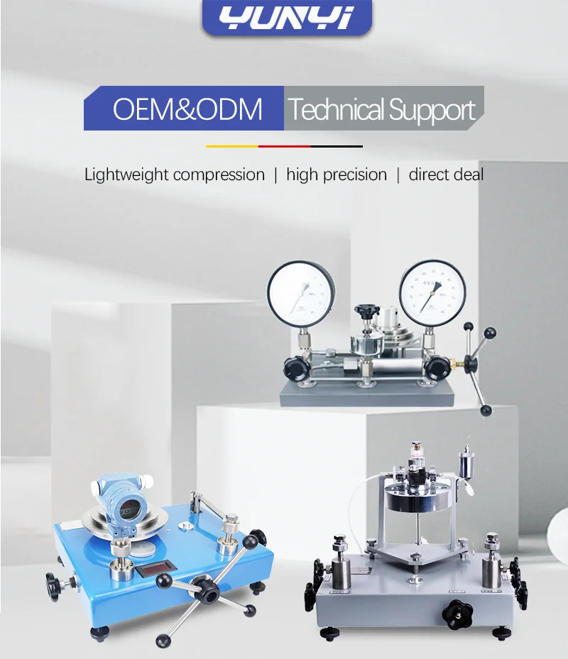 Shelok  -0.095~6 MPa Pressure Calibration Service Providers Dead Weight Pressure Gauge Calibrator Pressure Gauges Calibration