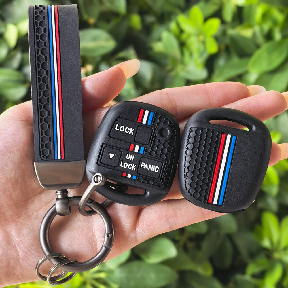 Car Key Case Cover Holder for Lexus GX470 RX350 ES300 for Toyota Land Cruiser Camry Corolla FJ Car Key Cover Case Keychain