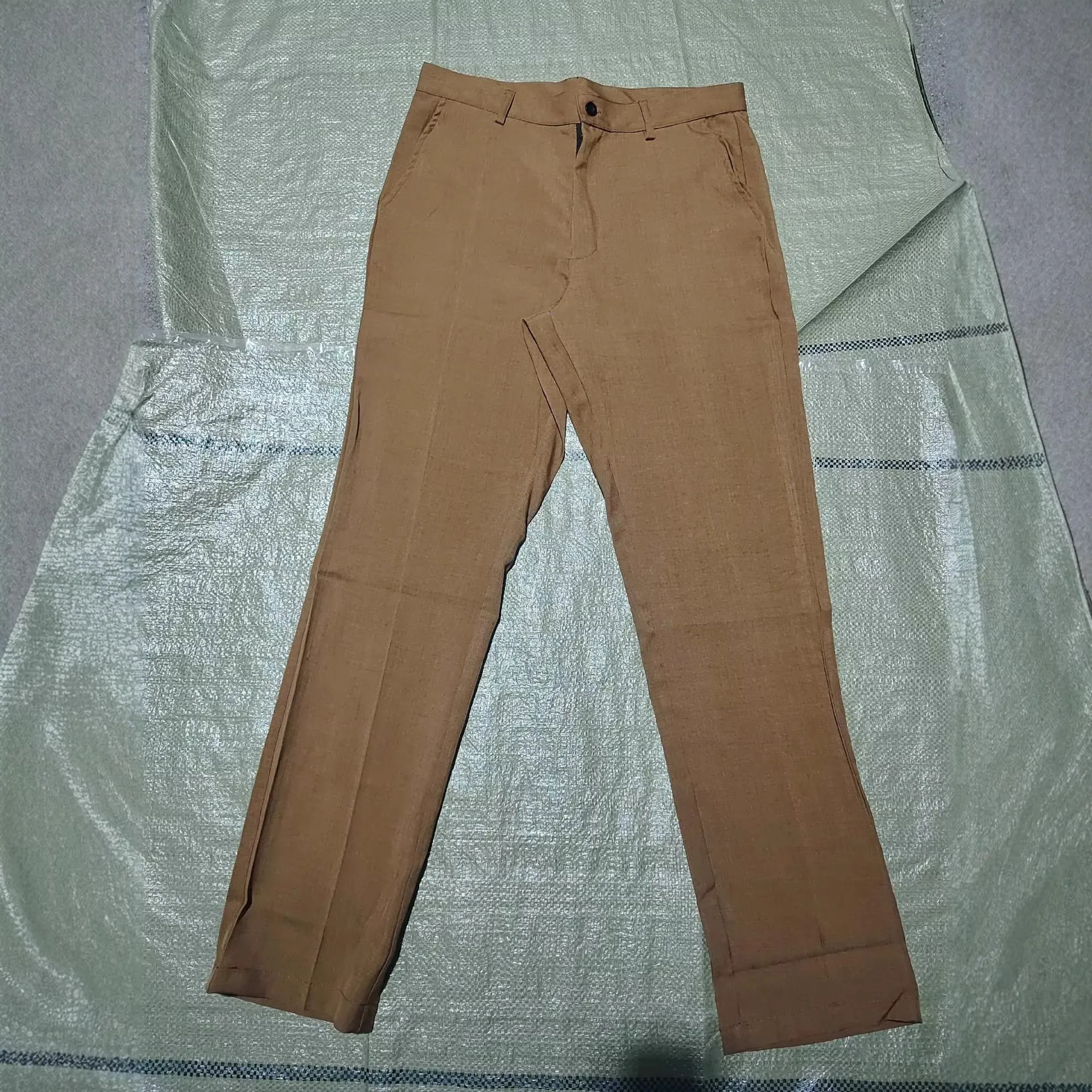Picture 7: Men Solid Straight Leg Suit Pants Business Casual Breathable Skin-Friendly Office Commuter Formal Daily Classic All Match Trouse