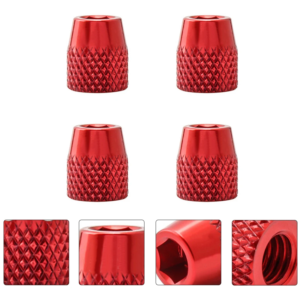 

4pcs Aluminum Alloy Fixing Nuts Bike Brake Block Screws Accessories Premium Brake Parts Light Weight Corrosion