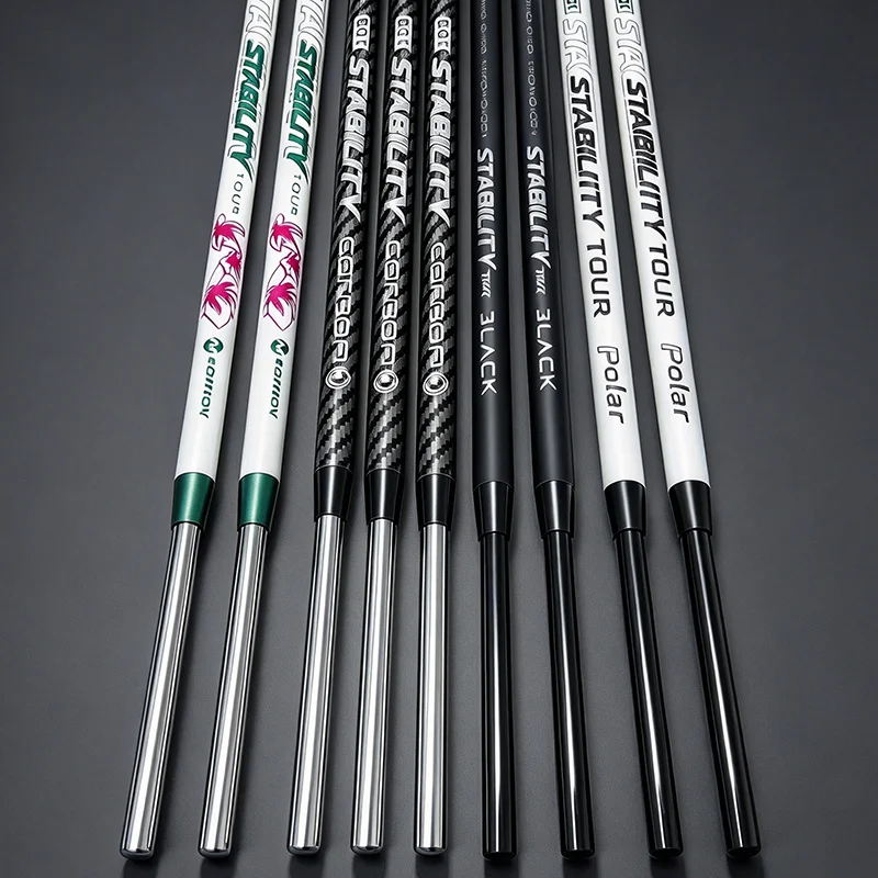 New Golf Putter Shaft BGT Stability  Graphite & Steel Combo, 4 Types, Black/White, 37.5