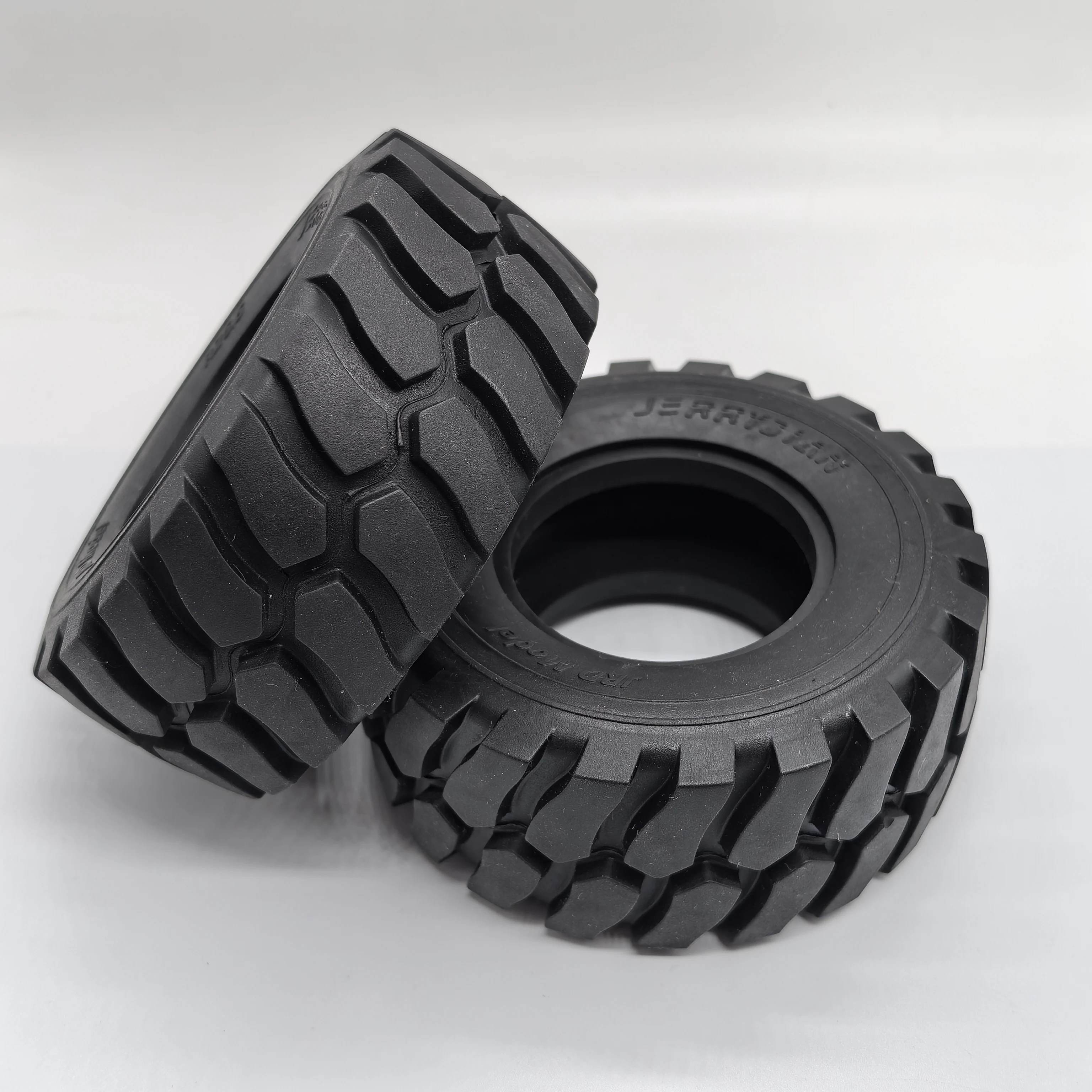 Jerrydian 1 Pair Diameter 45MM Height Wheel Rubber Tyres 110Mm for Remote Control Toys 1/15 Hydraulic Loader RC Car Accessories